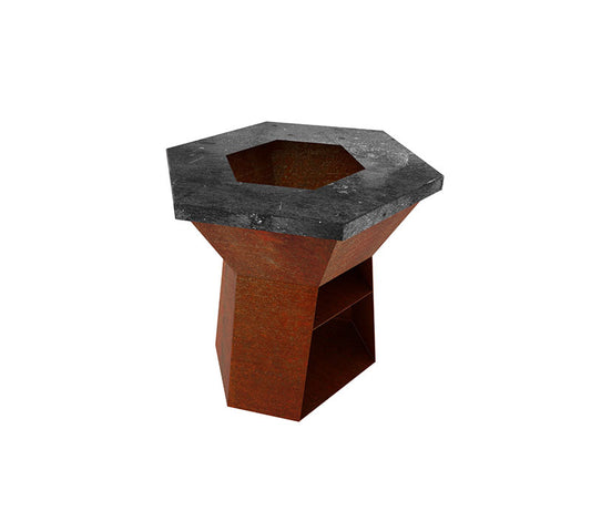 Grill sześciokątny CORTEN